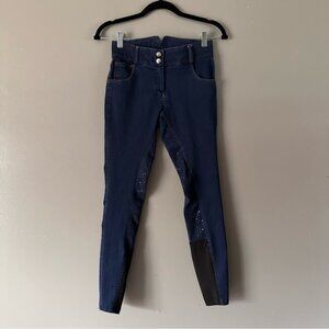 Horze Kaia Womens‎ Denim Horse Riding Pants | High Waist | Breeches